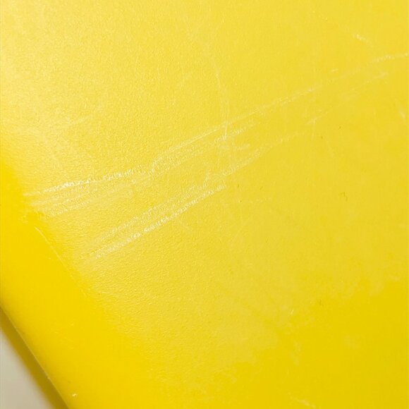 Vintage 60s Rubbermaid Mustard Yellow Plastic Small Trash Can Wastebasket - Picture 7 of 11